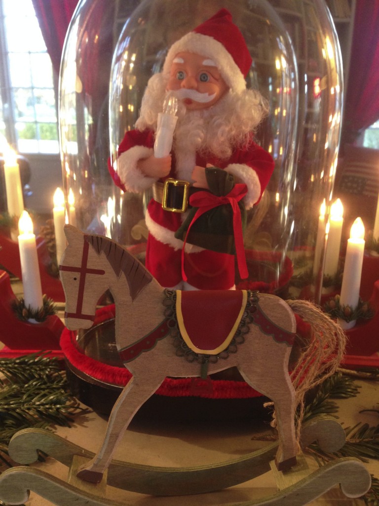 Père Noël sous cloche
