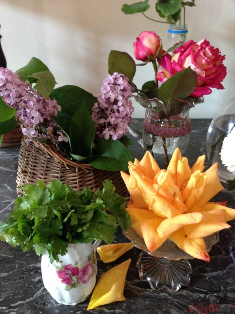 lilas dans le panier