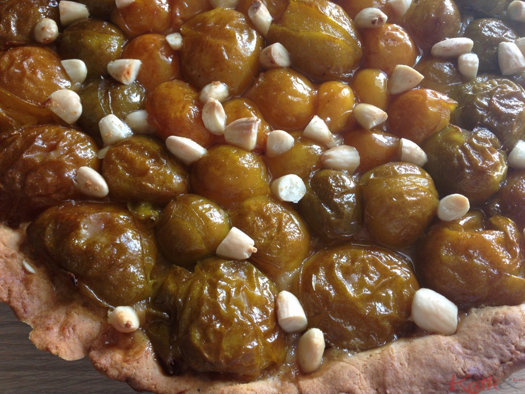 tarte aux mirabelles et aux amandes