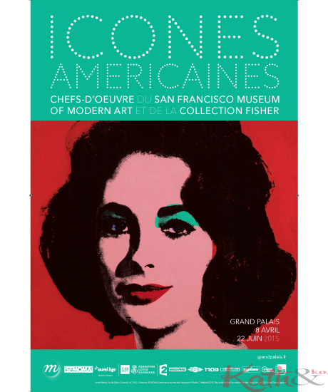 Andy Warhol, Liz #6. The San Francisco Museum of Modern Art, achat partiel et legs de Phyllis C. Wattis, 98.563 © The Andy Warhol Foundation for the visual Arts, inc. / Adagp, Paris 2015. Photo sfMOMA / Ben Blackwell.