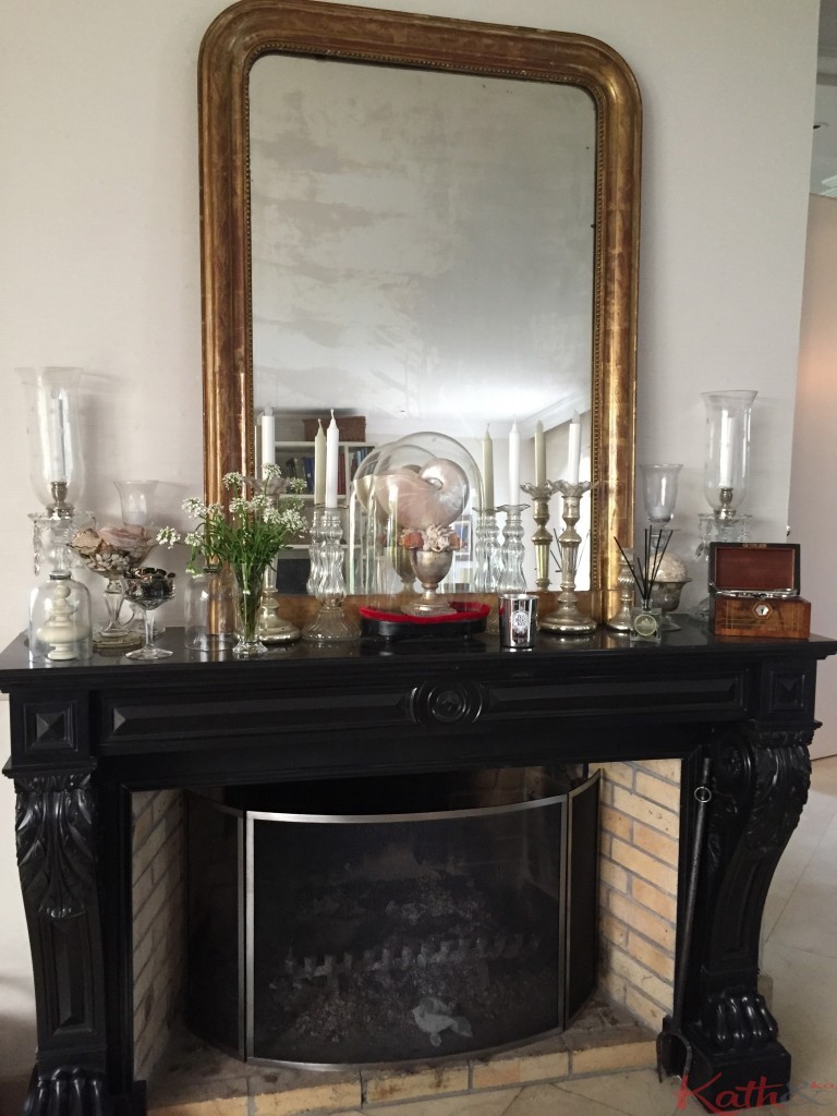 la cheminée du salon