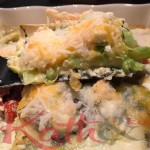 lasagnes aux courgettes, chèvre, cheddar, tomates