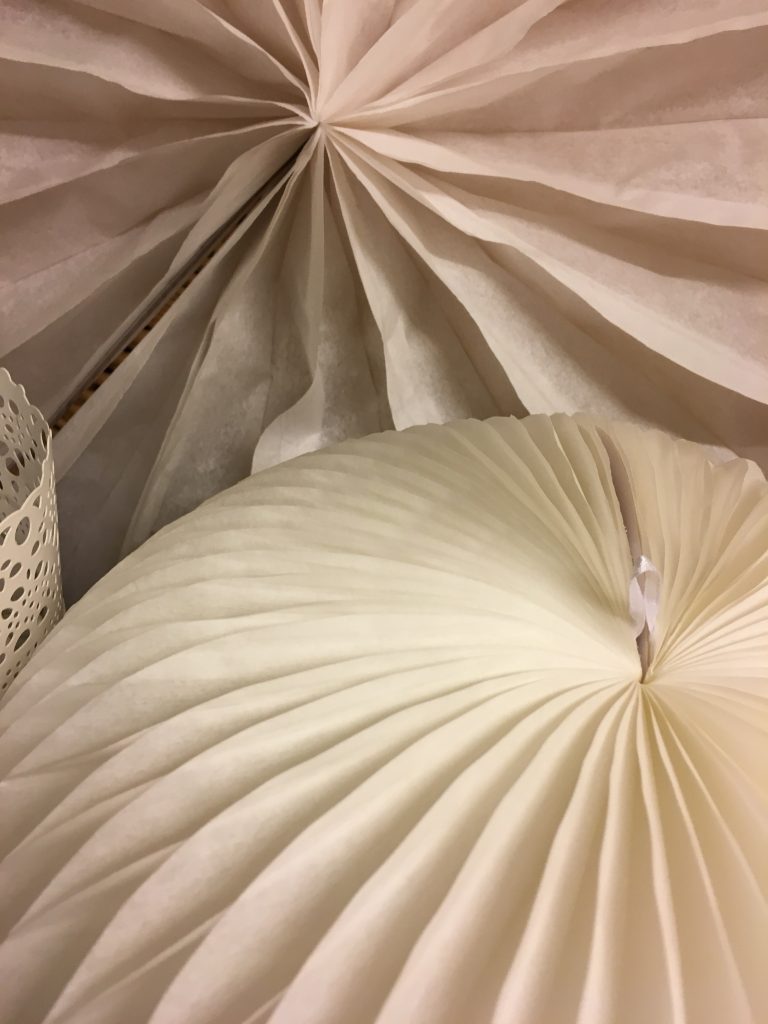 boule papier blanc