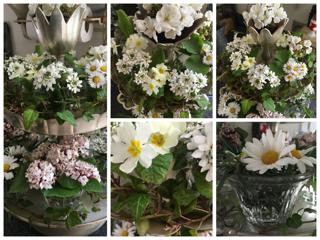serviteur fleurs