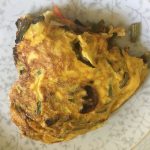 omelette aux légumes et au chèvre