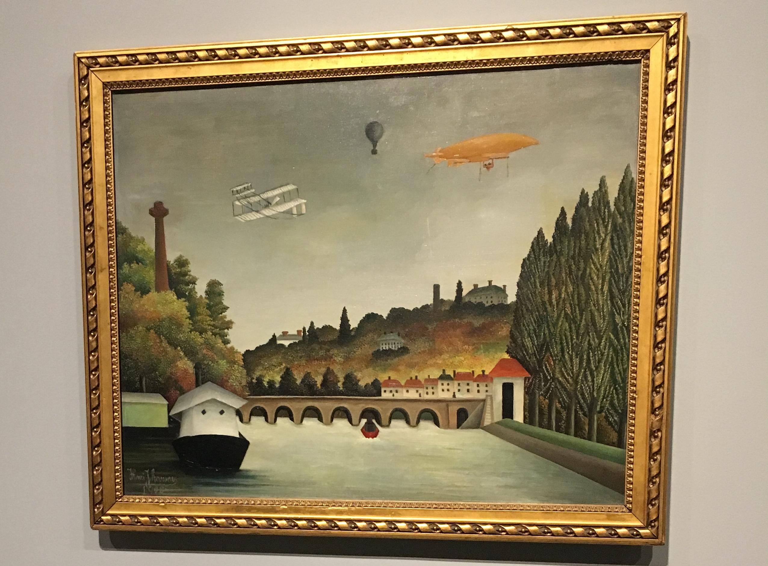 Le Douanier Rousseau Vue du Pont de Sèvres et des coteaux de Clamart, Saint Cloud et Bellevue (1908)