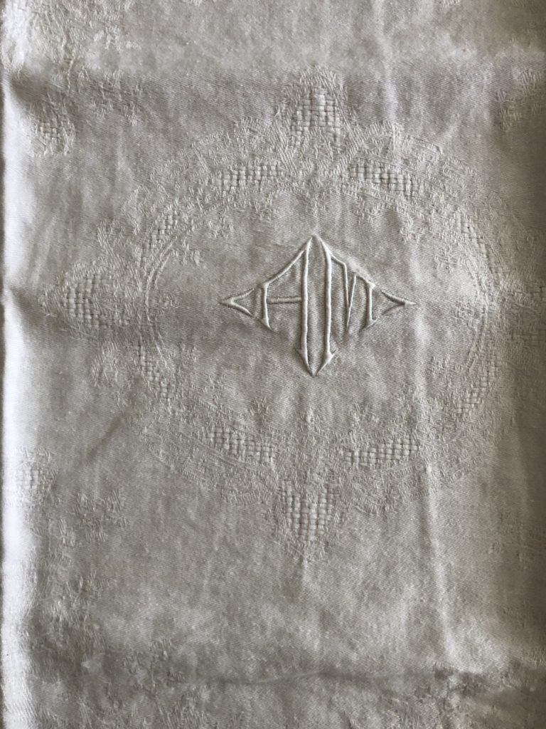 serviettes monogramme