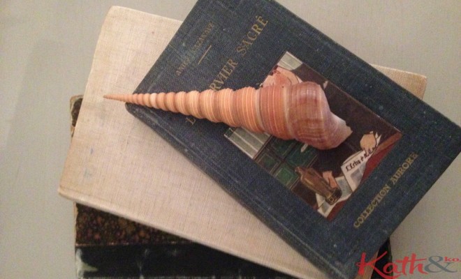 livres et coquillage