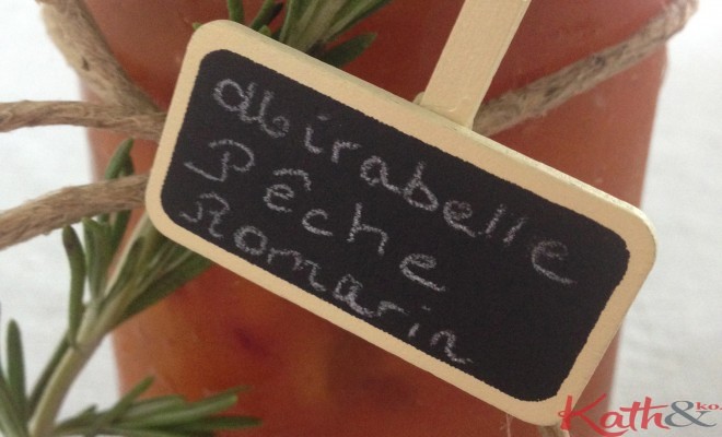Confiture de mirabelles et de pêches