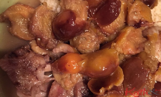Tajine de poulet aux mirabelles