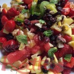 Salade de fruits au gingembre confit