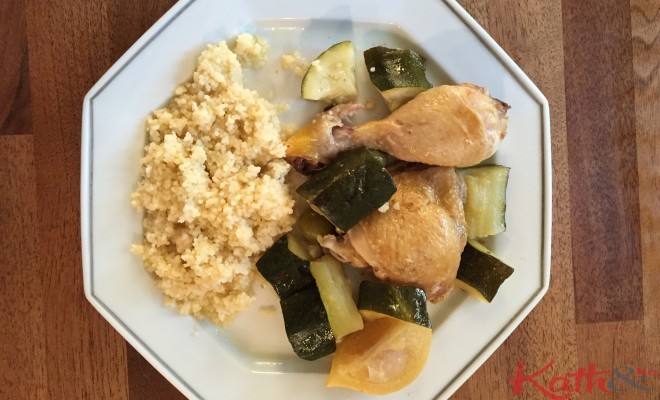 Tajine de poulet aux citrons confits