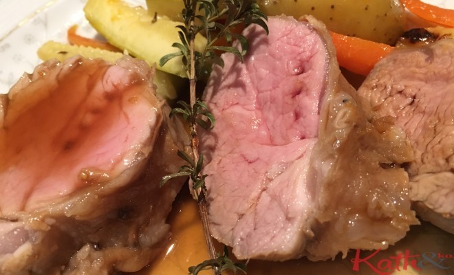 Filet mignon mariné au miel et au citron