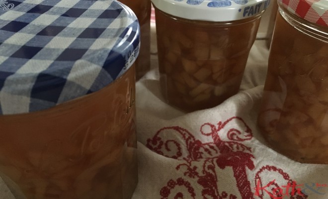 Confiture de poire, earl grey, vanille