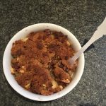 crumble poire pomme noix chocolat