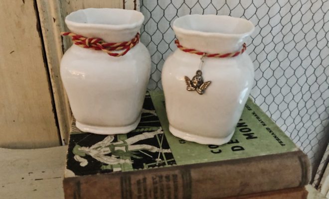 Paire de petits vases vintage